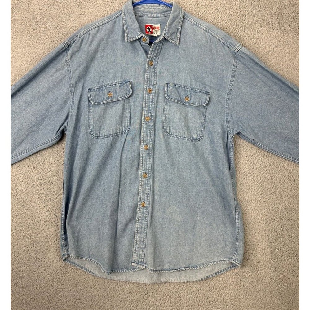 Disney Light Blue Casual Button Down Shirt